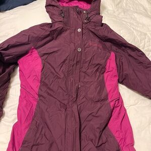 Columbia Maroon and Magenta Outdoor Jacket